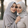 Sexy Hijab Lesbian Kiss