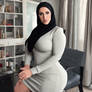 Angela White with hijab muslim Big boobs and fat a