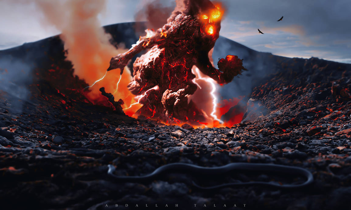 Volcano Monster by abdallahtalat on DeviantArt