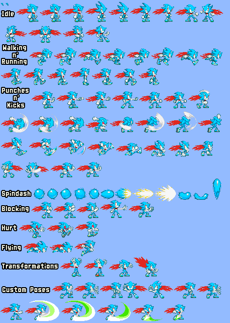 Silver Sprite Sheet :UPDATED: by LucarioShirona on DeviantArt