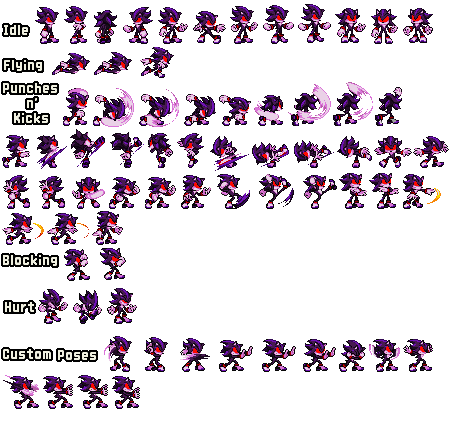 Atrocious Shadow sprite sheet updated by ultrasonicultimate on DeviantArt