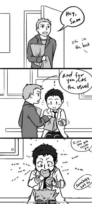 Supernatural: The Adventures of Cas the Cat -Lunch