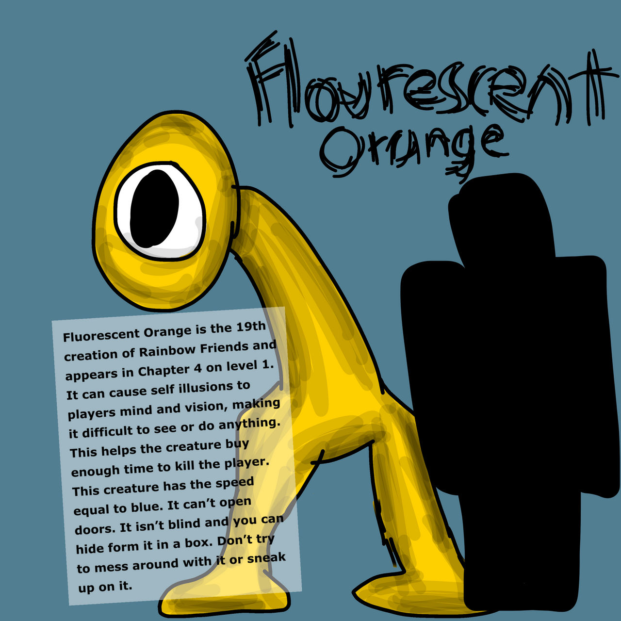 Elemental orange (Rainbow Friends) by StarPonyTheEmoWolf on DeviantArt