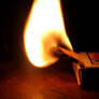 Burning matchbox