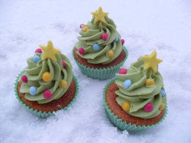 Cupcakes In Snow..