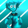 Aqua blue gemsona