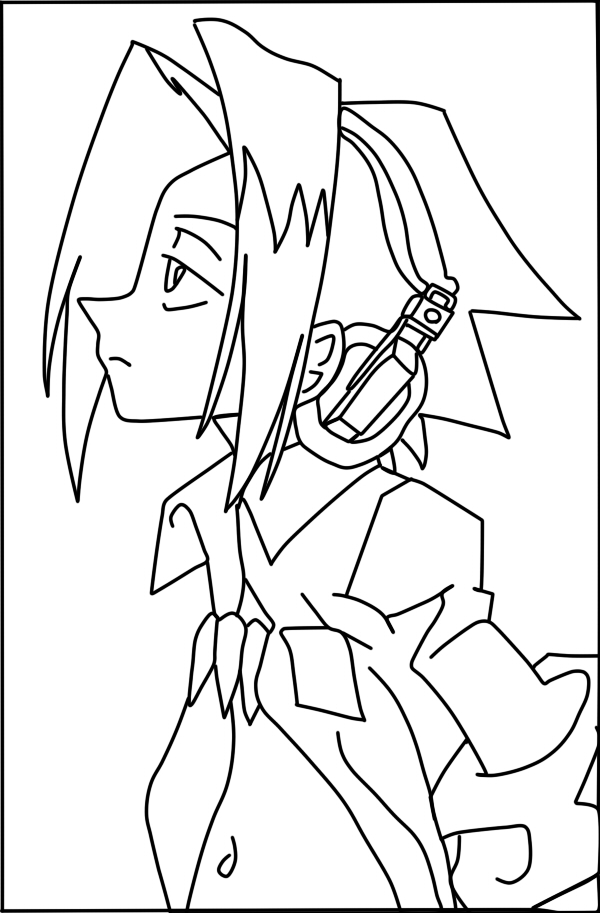 yoh asakura lineart