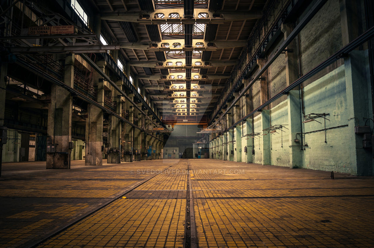Large Industrial Interior of an old Factory by svedoliver on DeviantArt