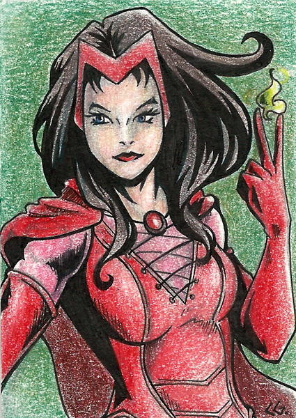 Scarlet Witch Sketch Card