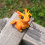 Orange Clay Dragon