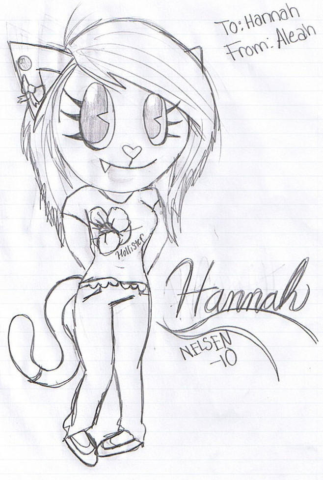 Hannah Rylee Drawing Hannah by LeahEvilSoldier on DeviantArt