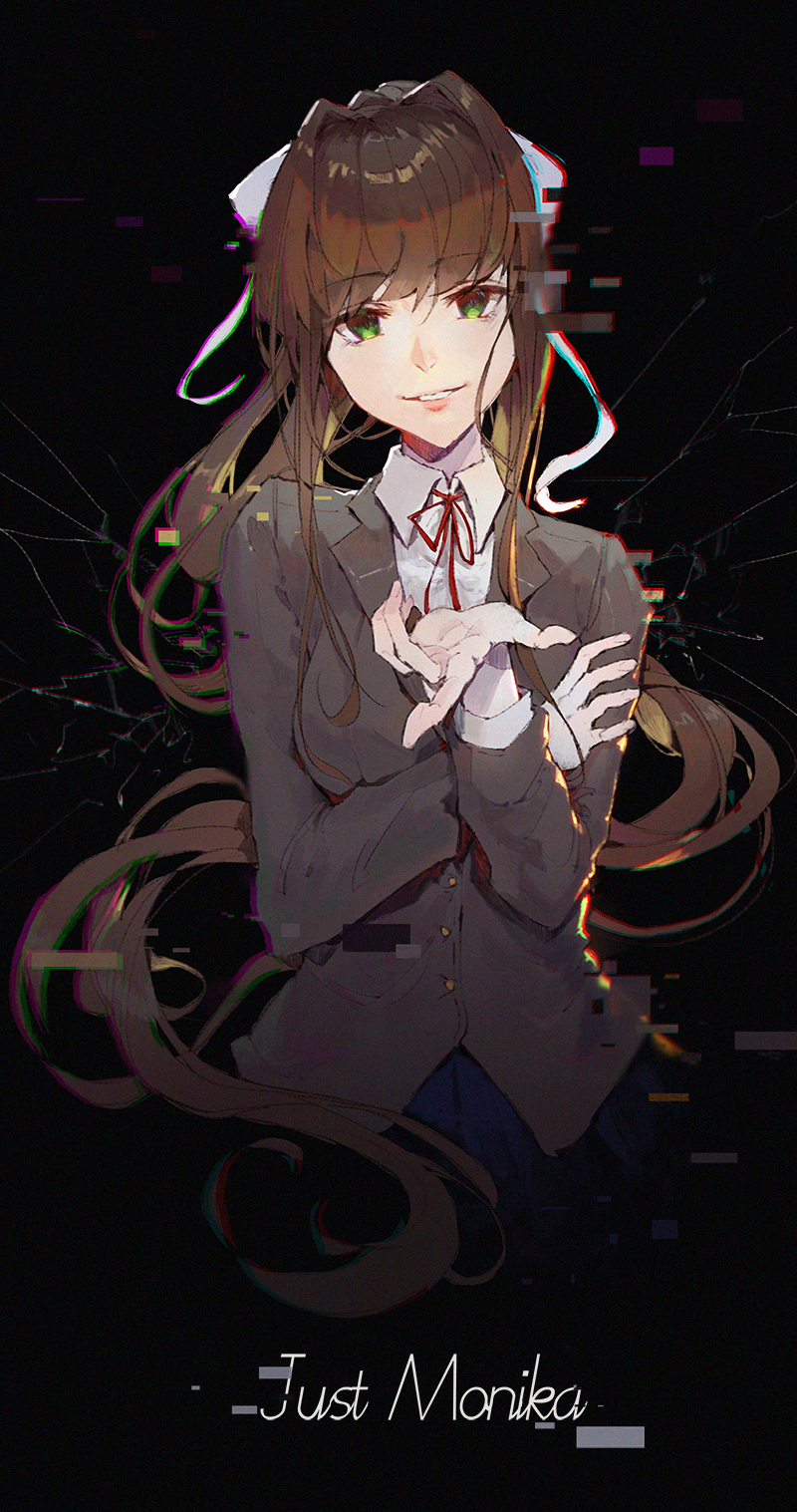 Just monika mobile (iPhone 6) by CoffeeNeeded on DeviantArt