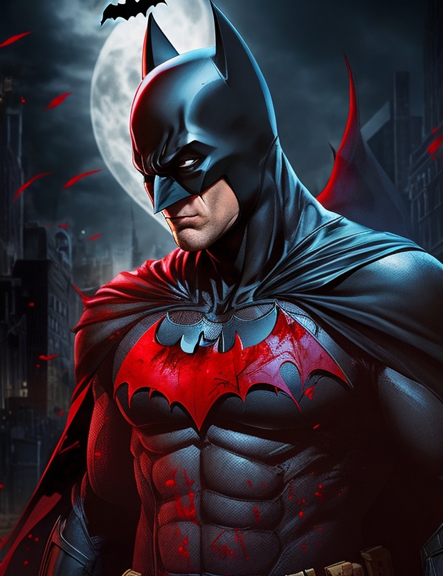batman with blood by Pokeben10 on DeviantArt