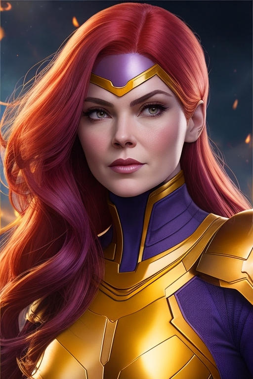 jean grey + thanos female 2 by Pokeben10 on DeviantArt