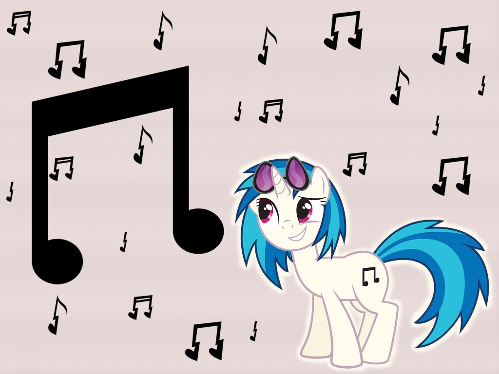 Vinyl Scratch (Magenta Eye Version) Wallpaper