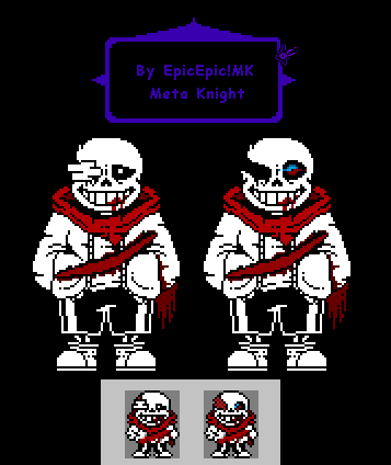 Sans undertale sans aftertale pixel art