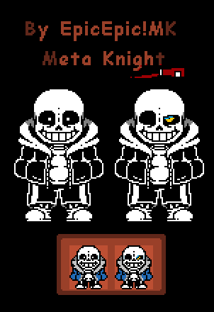 Sans Overworld Sprite Sheet by EpicMkMetaKnight on DeviantArt