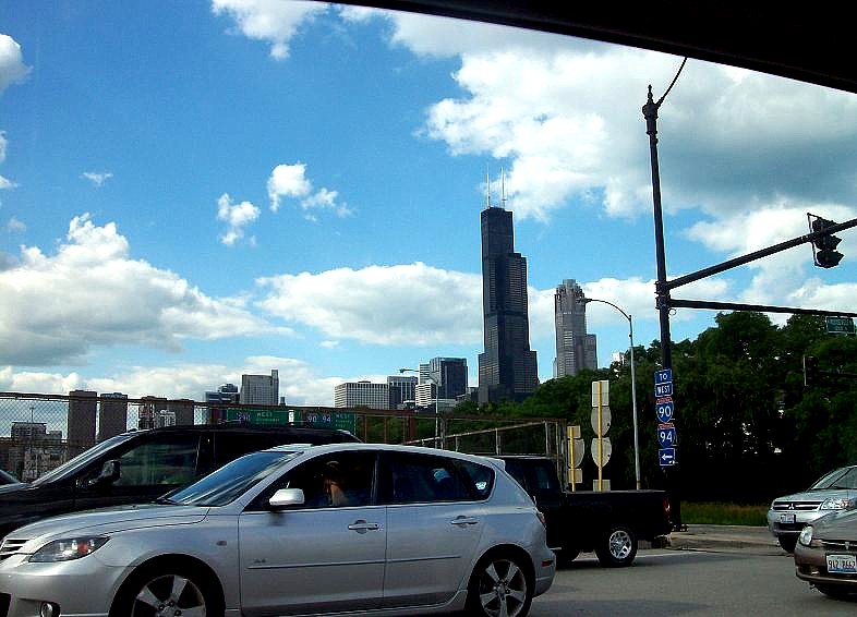 Traveling down Chicago streets