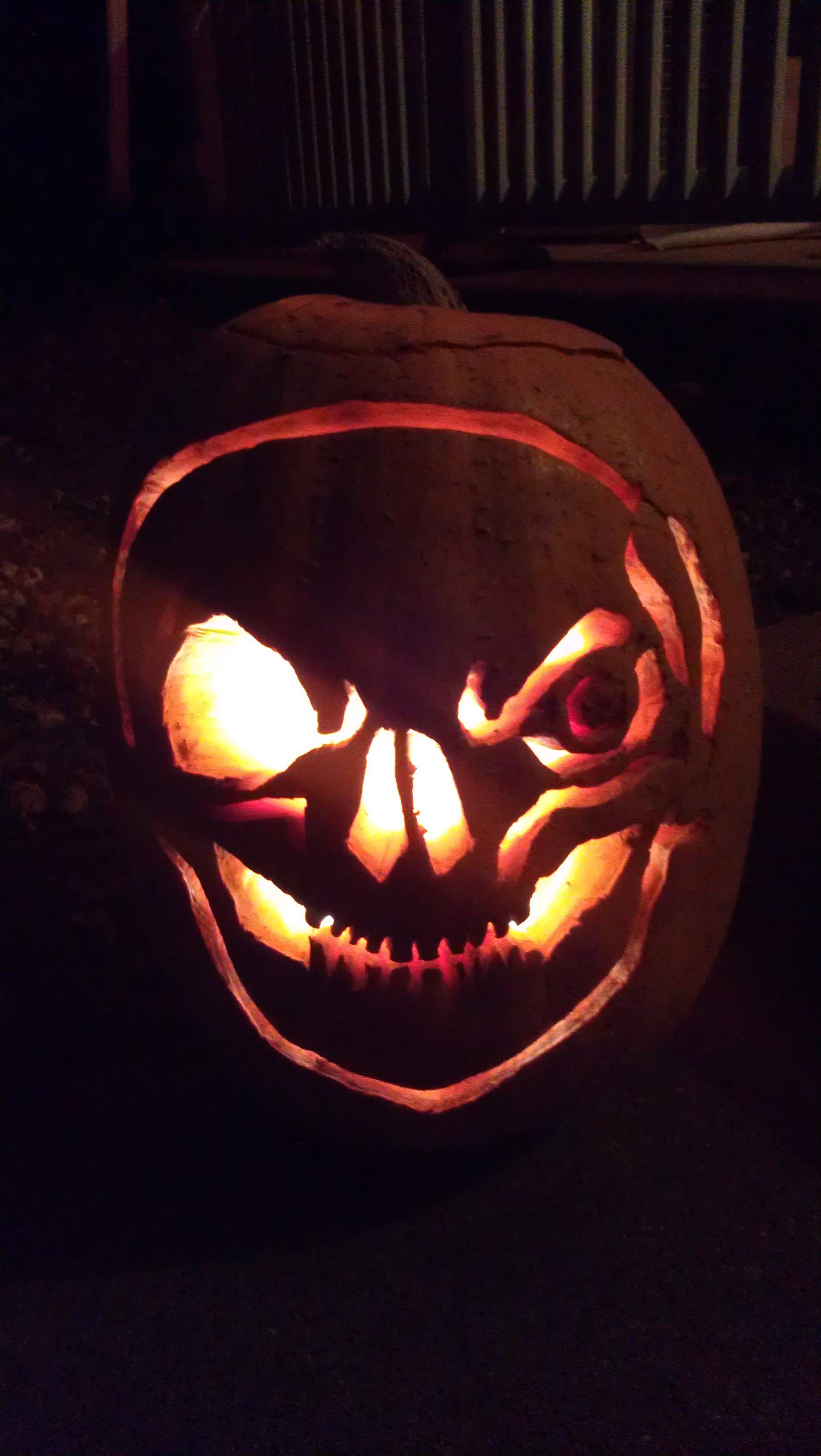 Pumpkin skull
