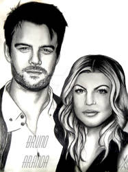 Josh duhamel and fergie by brunoarandap