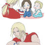 Steve and Bucky babies: Ribbon