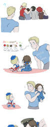 Steve and Bucky Babies: Ribbon 2 by SilasSamle