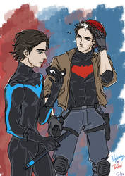 Nightwing and Red Hood