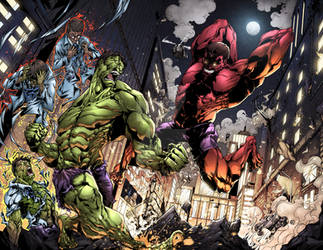 Luis Figueiredo's Hulk Vs Red Hulk: COLORS