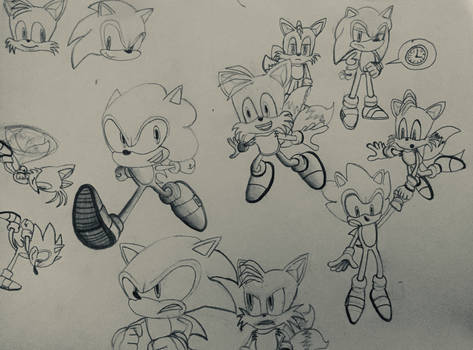 Sonic and Talis sketches