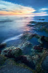 Sunset Caspian Seashore by elimoe