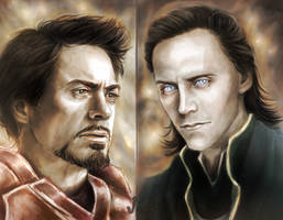 enemies (Iron Man, Loki)