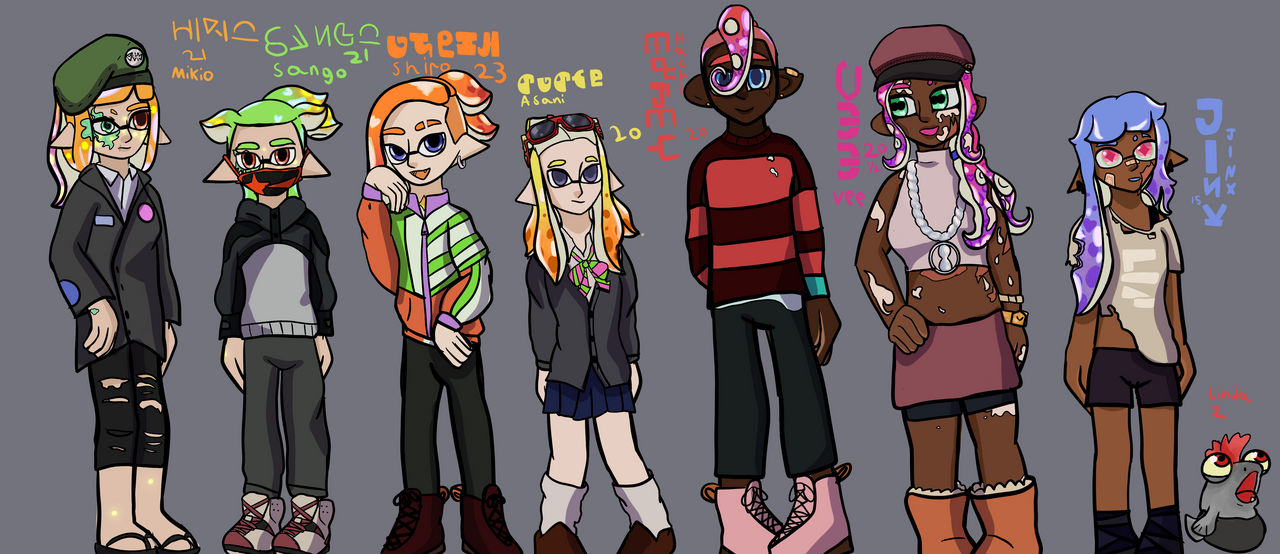 Splatoon Agent7 My Splatoon agents! 1/3 by inkstormy on DeviantArt