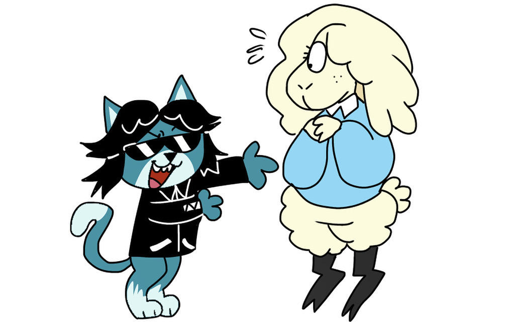 Cat Clarkson Rps Cat scissors and sheep clay (RPS OC) by RAygunMrK2 on DeviantArt