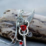Red and Silver Dragon Key