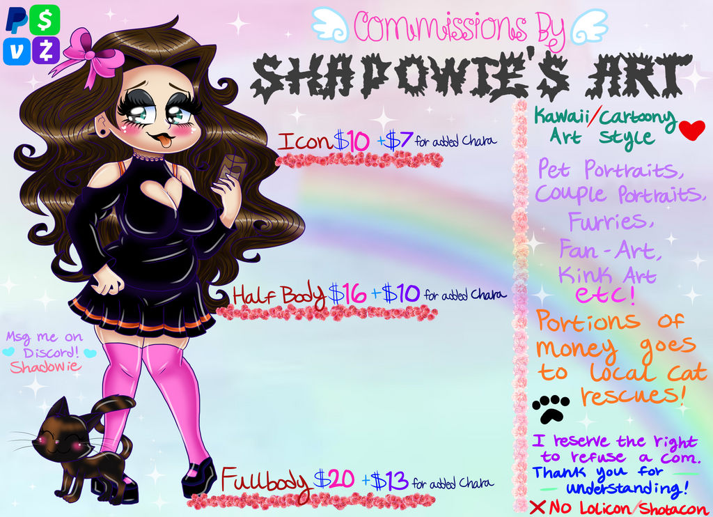 Updated Commission Sheet! by GlimmeringClaymore on DeviantArt