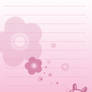 Pink Flower note pad