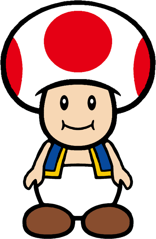 Toad SM3DW 2D Version - Front by angelat121 on DeviantArt