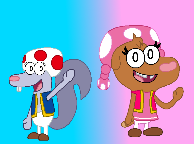 Toad Exe Boo Sally and Boo as Toad and Toadette by angelat121 on DeviantArt