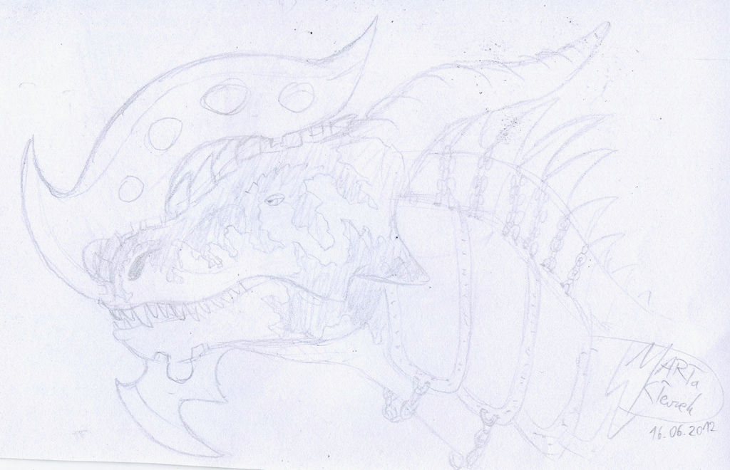 War dragon head sketch