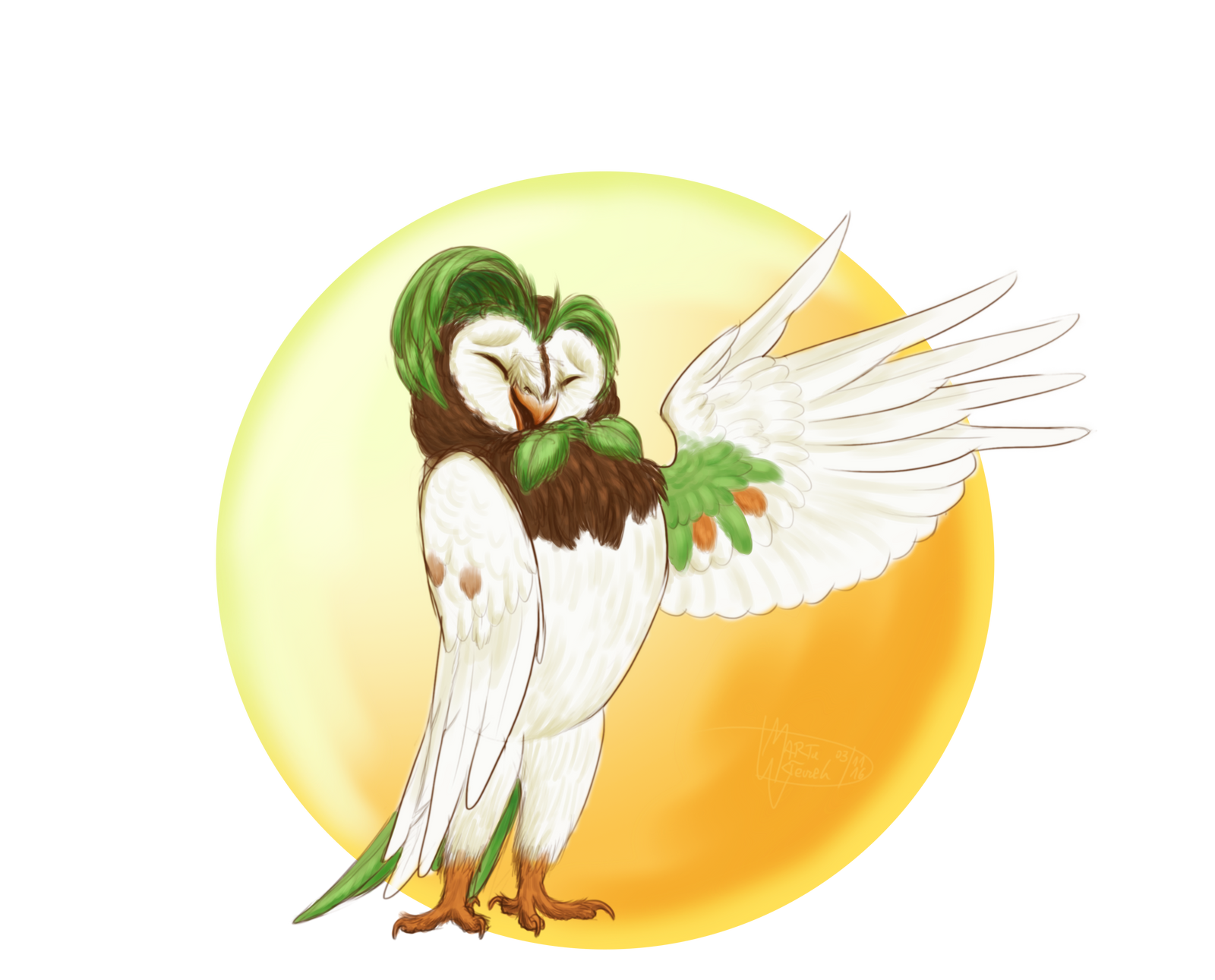 Dartrix realistic with some poke-science by Weirda-s-M-art