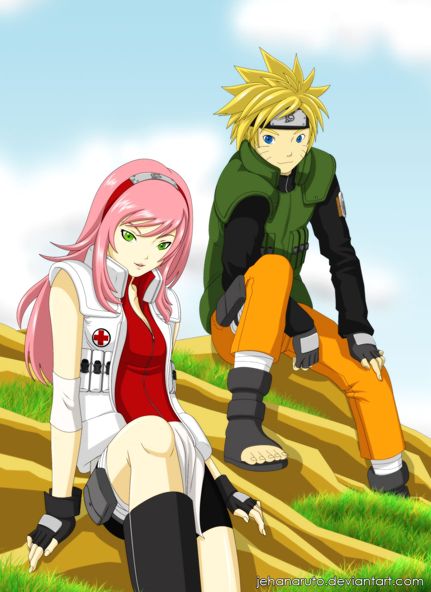 Naruto e Sakura Colorido by RodriguezBolado on DeviantArt