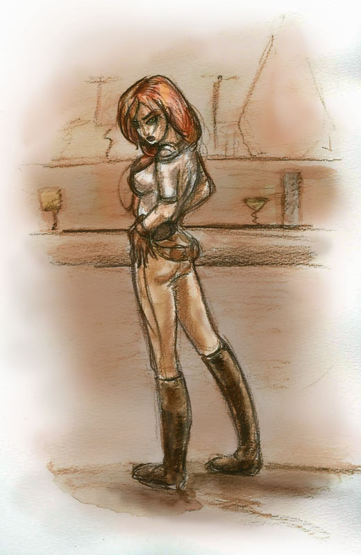 Mara Jade at the Cantina