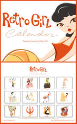 Classic Retro Girl Calendar