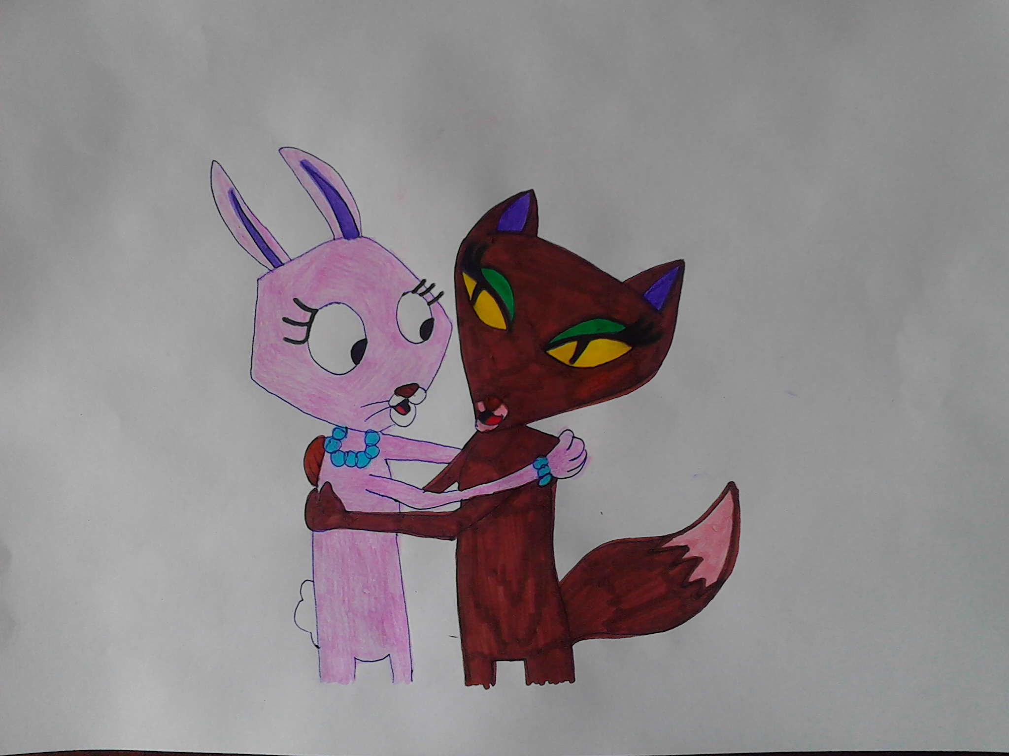 Courage the cowardly dog-Kitty and Bunny by MissSerbianJelena on DeviantArt