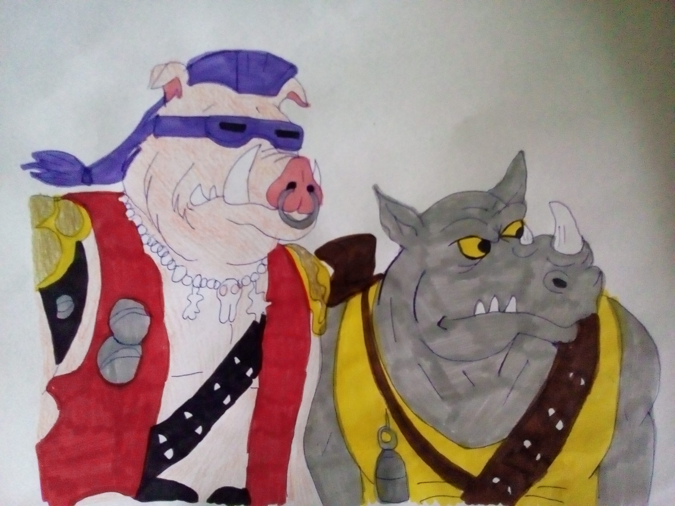 TMNT-Bebop and Rocksteady by MissSerbianJelena on DeviantArt