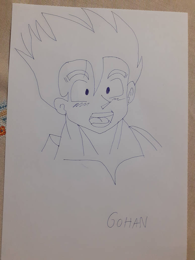 Gohan Writing Dragon ball-Gohan by MissSerbianJelena on DeviantArt