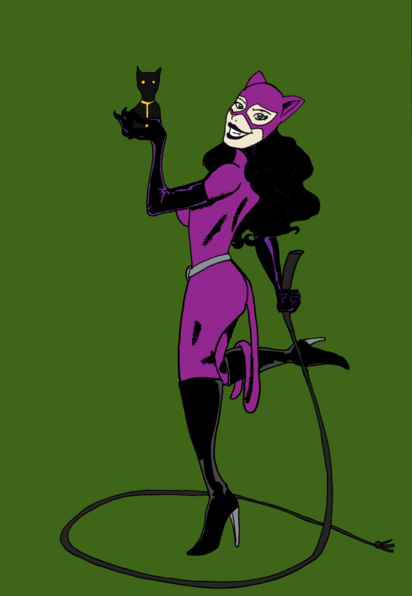 Catwoman posing