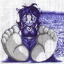 cat girl feet by BeelzeRider