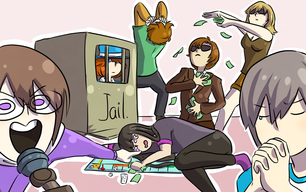 Draw the Squad OCs playing monopoly by maroweber on DeviantArt