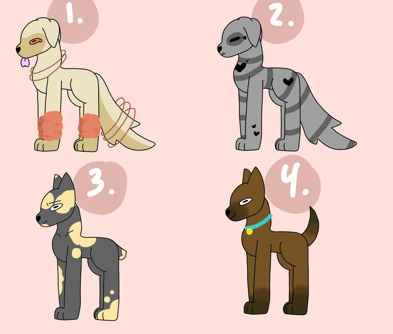 Deviantart Characters Dogs Dog adoptables by DarkAbyss-2 on DeviantArt